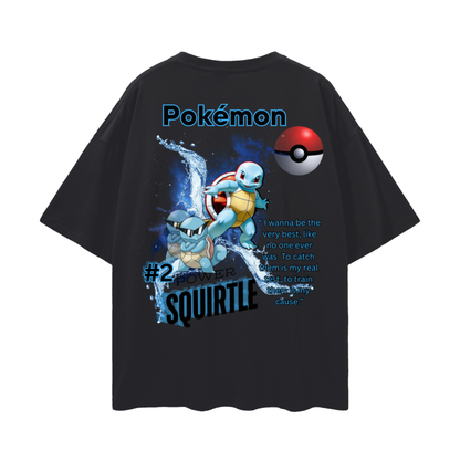 Squirtle Oversize Deep Drop Shoulder Tee - 190 GSM