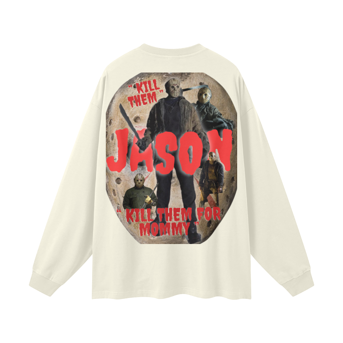 “ Jason “ Streetwear Unisex 305G FOG 100% Cotton Long Sleeve Tee