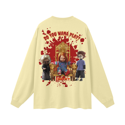 “ Chucky “ Streetwear Unisex 305G FOG 100% Cotton Long Sleeve Tee