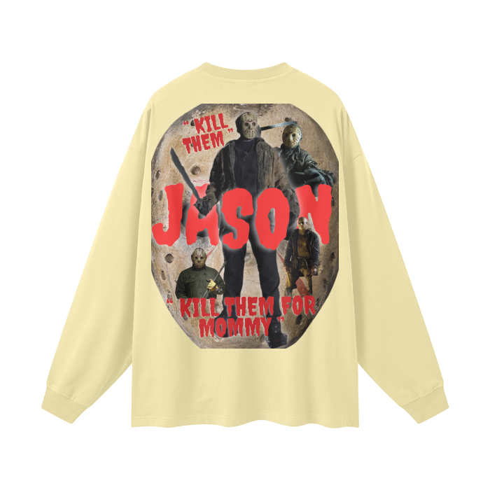 “ Jason “ Streetwear Unisex 305G FOG 100% Cotton Long Sleeve Tee