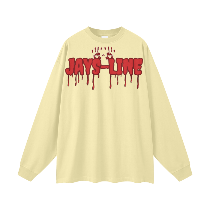 “ Freddy Krueger “ Streetwear Unisex 305G FOG 100% Cotton Long Sleeve Tee