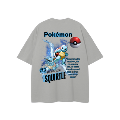 Squirtle Streetwear Unisex Solid Color Loose Fit FOG T-Shirt