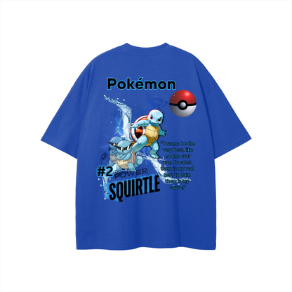 Squirtle Streetwear Unisex Solid Color Loose Fit FOG T-Shirt