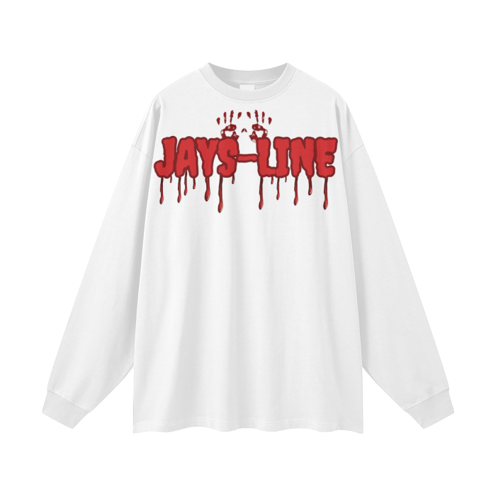 Terrifier Streetwear Unisex 305G FOG 100% Cotton Long Sleeve Tee