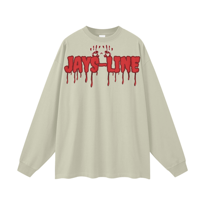 “ Jason “ Streetwear Unisex 305G FOG 100% Cotton Long Sleeve Tee