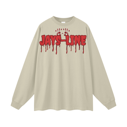 “ Freddy Krueger “ Streetwear Unisex 305G FOG 100% Cotton Long Sleeve Tee