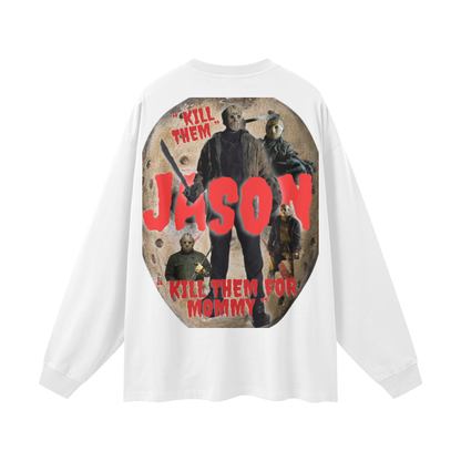 “ Jason “ Streetwear Unisex 305G FOG 100% Cotton Long Sleeve Tee