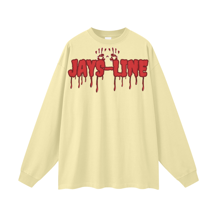 “ Jason “ Streetwear Unisex 305G FOG 100% Cotton Long Sleeve Tee