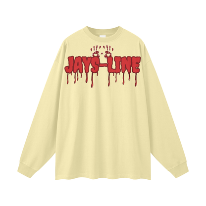 “ Jason “ Streetwear Unisex 305G FOG 100% Cotton Long Sleeve Tee