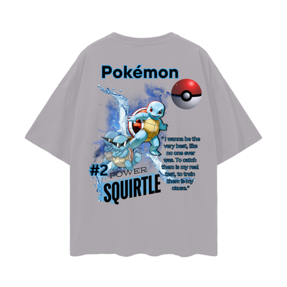 Squirtle Oversize Deep Drop Shoulder Tee - 190 GSM