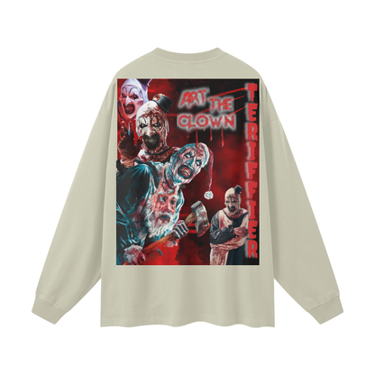 Terrifier Streetwear Unisex 305G FOG 100% Cotton Long Sleeve Tee