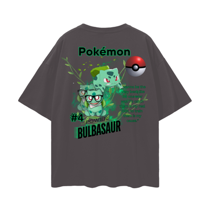 Bulbasaur Oversize Deep Drop Shoulder Tee - 190 GSM