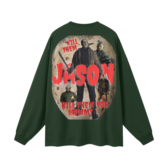 “ Jason “ Streetwear Unisex 305G FOG 100% Cotton Long Sleeve Tee