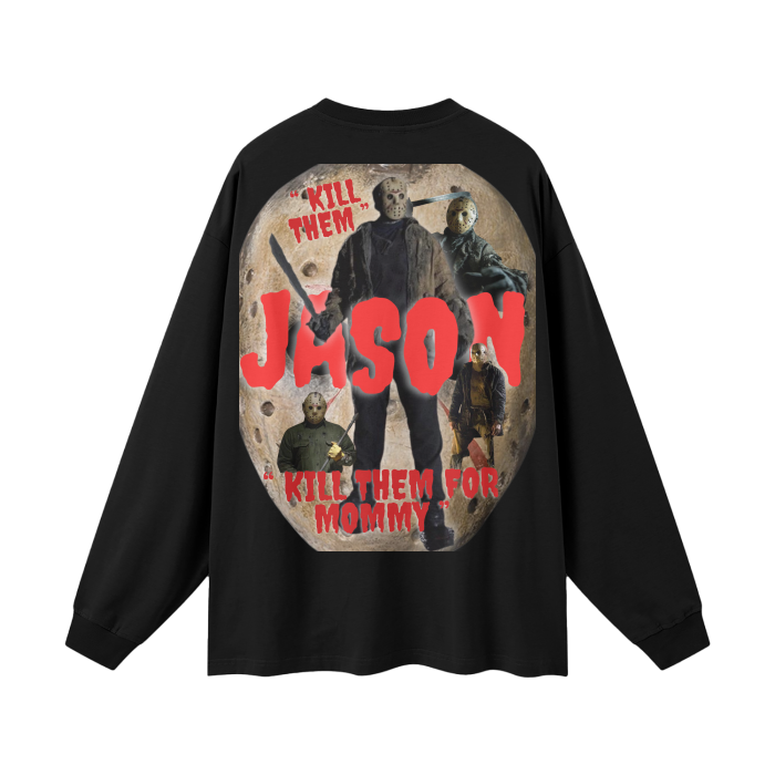 “ Jason “ Streetwear Unisex 305G FOG 100% Cotton Long Sleeve Tee